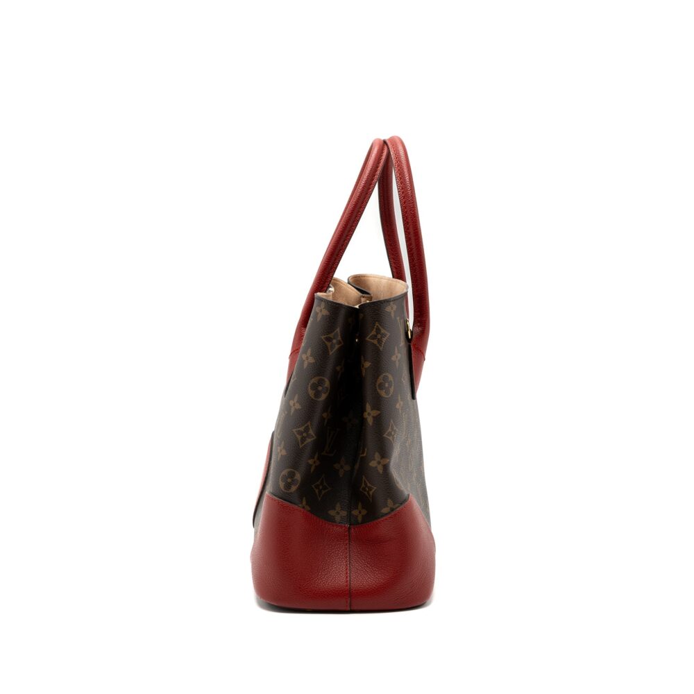 AAA Replica Louis Vuitton LV TOP HANDLE TOTE BAG MONOGRAM CANVAS / RED GHW