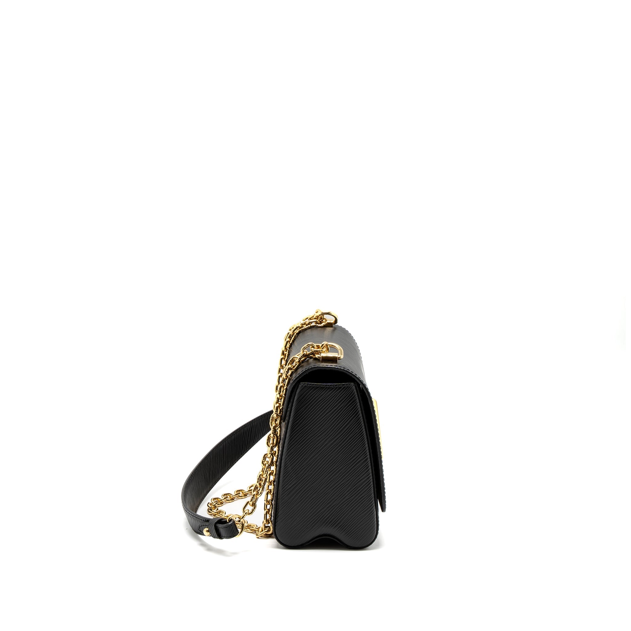 AAA Replica Louis Vuitton LV TWIST MM EPI BLACK GHW