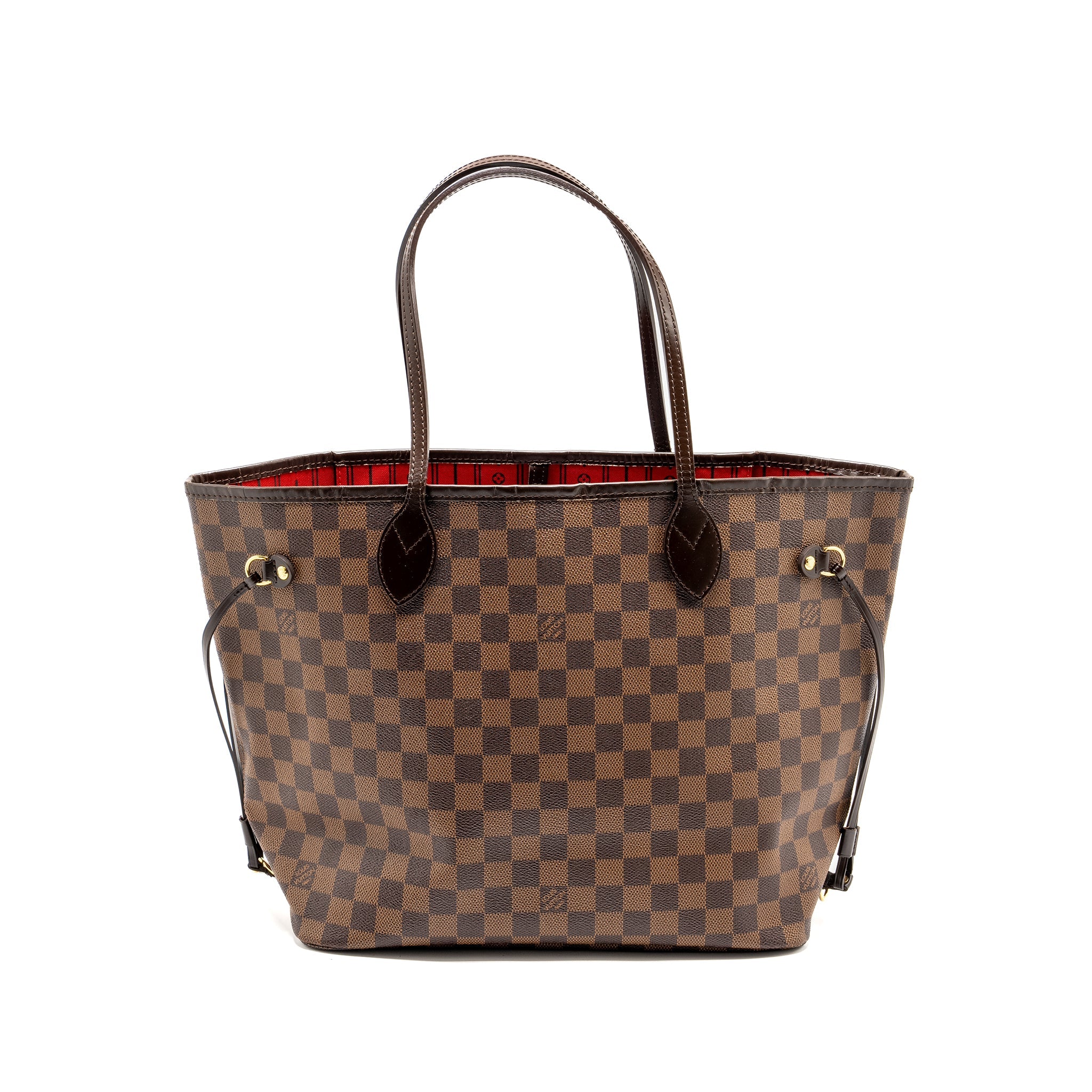 AAA Replica Louis Vuitton LV NEVERFULL MM DAMIER EBENE CANVAS GHW