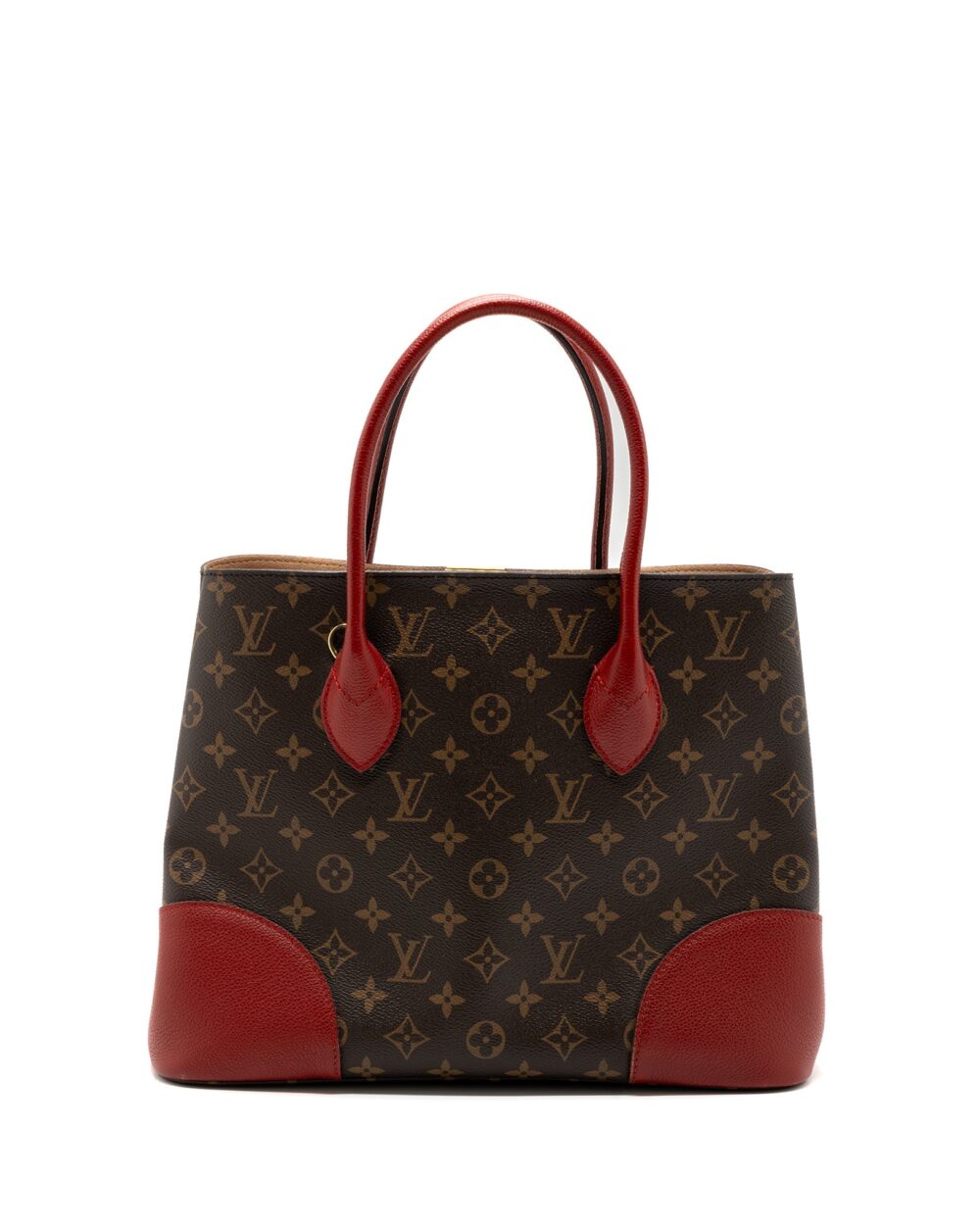 AAA Replica Louis Vuitton LV TOP HANDLE TOTE BAG MONOGRAM CANVAS / RED GHW