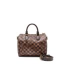 AAA Replica Louis Vuitton LV SPEEDY 25 DAMIER EBENE GHW