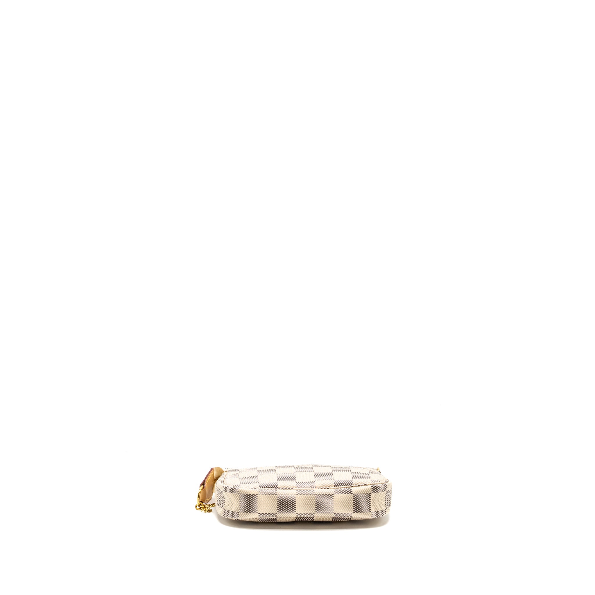 AAA Replica Louis Vuitton LV MINI POCHETTE ACCESSORIES DAMIER AZUR CANVAS GHW