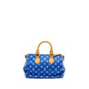 AAA Replica Louis Vuitton LV SPEEDY P9 BANDOULIERE 25 MONOGRAM SOFT CALFSKIN BLEU GHW