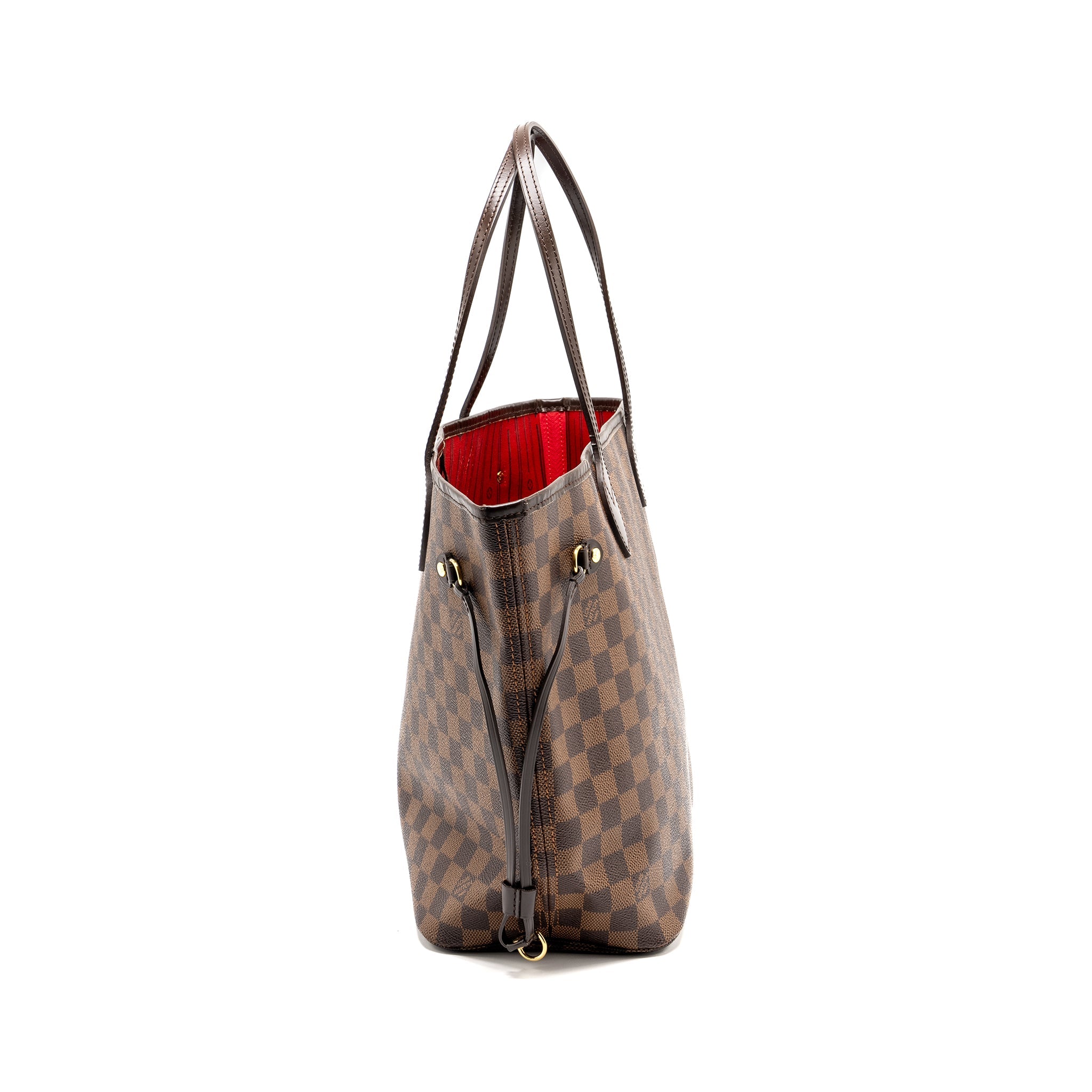 AAA Replica Louis Vuitton LV NEVERFULL MM DAMIER EBENE CANVAS GHW