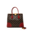 AAA Replica Louis Vuitton LV TOP HANDLE TOTE BAG MONOGRAM CANVAS / RED GHW