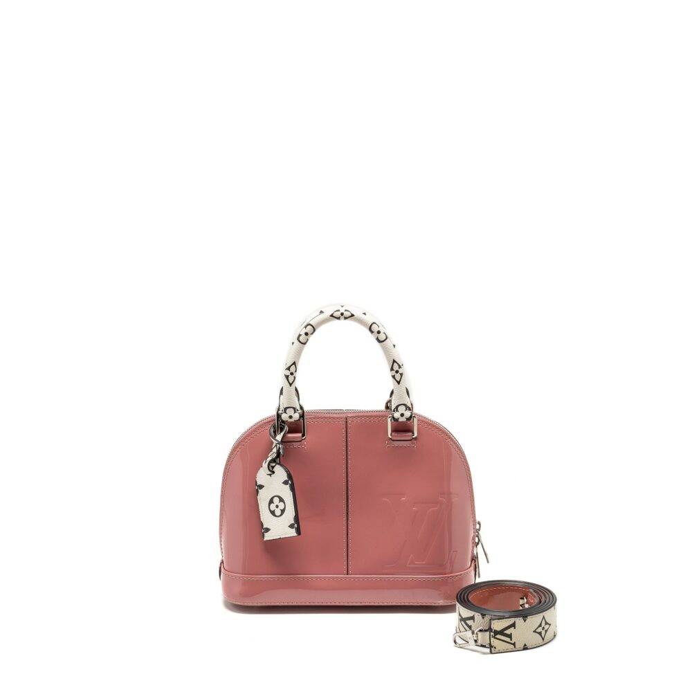 AAA Replica Louis Vuitton LV ALMA BB VERNIS PATENT ROSE BLUSH SHW