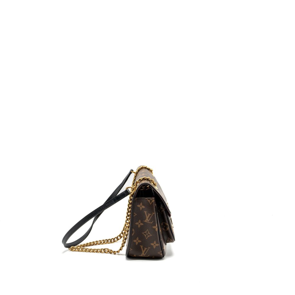 AAA Replica Louis Vuitton LV PASSY MONOGRAM CANVAS BLACK/GOLD HARDWARE