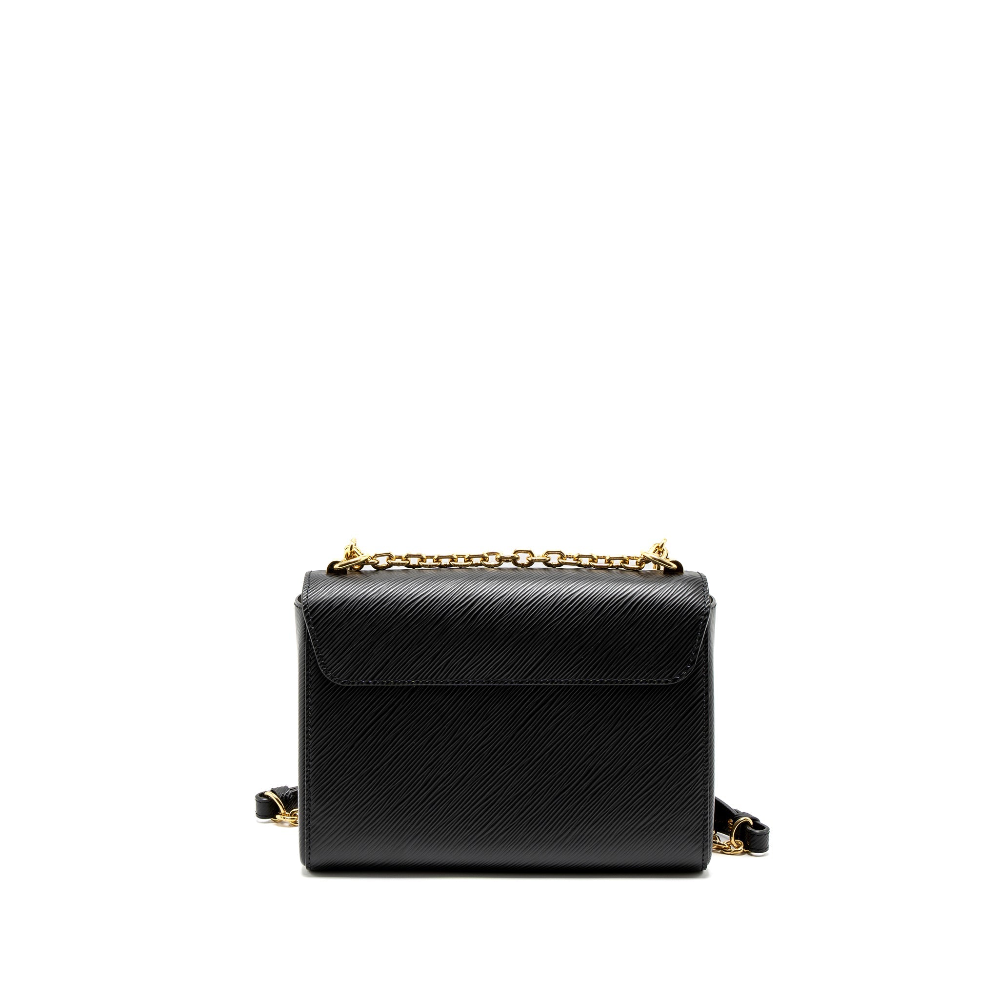 AAA Replica Louis Vuitton LV TWIST MM EPI BLACK GHW