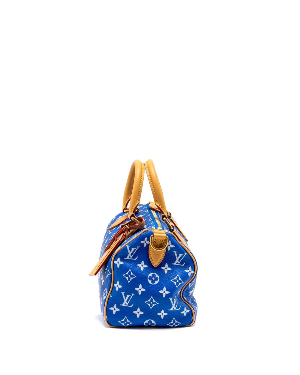 AAA Replica Louis Vuitton LV SPEEDY P9 BANDOULIERE 25 MONOGRAM SOFT CALFSKIN BLEU GHW