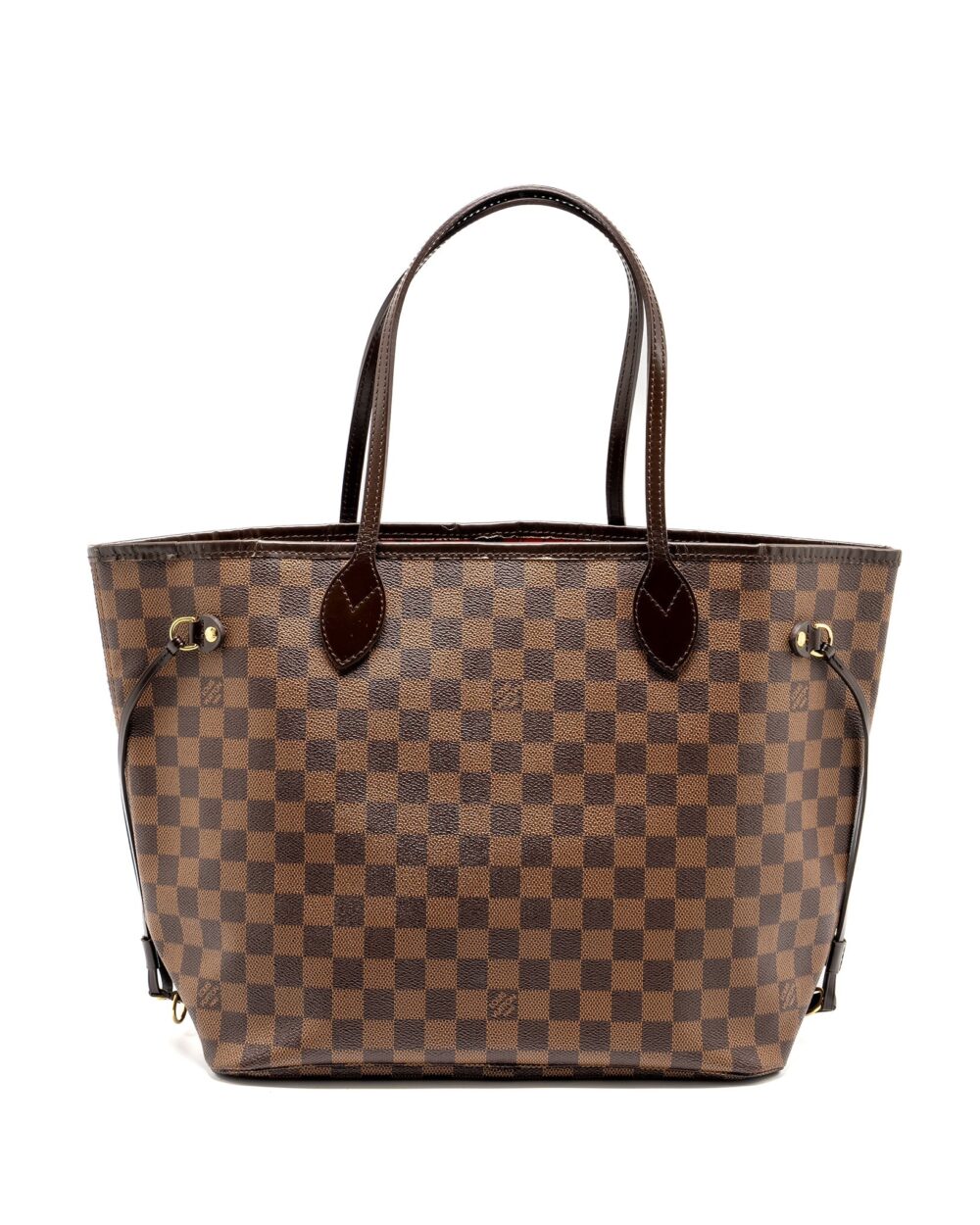 AAA Replica Louis Vuitton LV NEVERFULL MM DAMIER EBENE CANVAS GHW