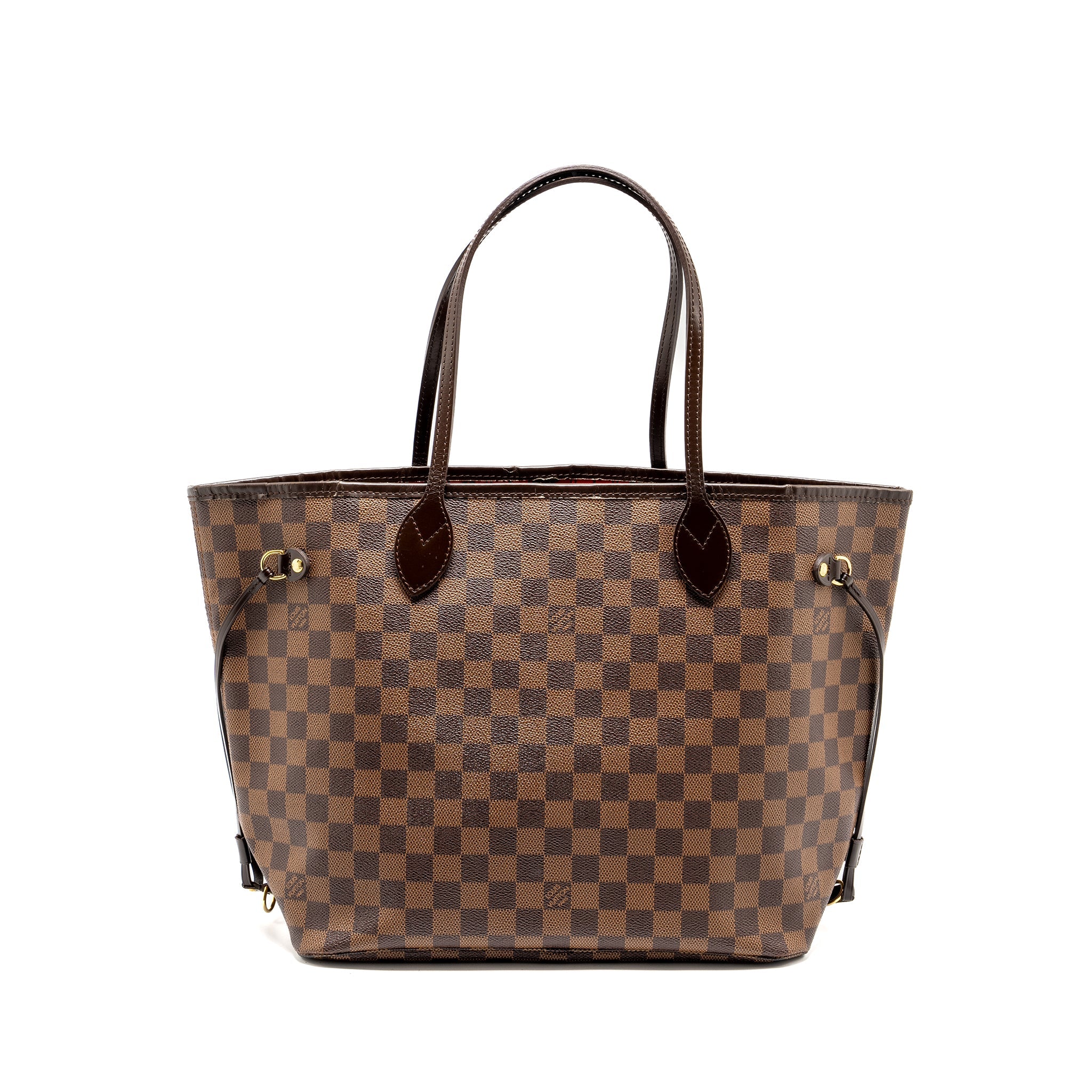AAA Replica Louis Vuitton LV NEVERFULL MM DAMIER EBENE CANVAS GHW