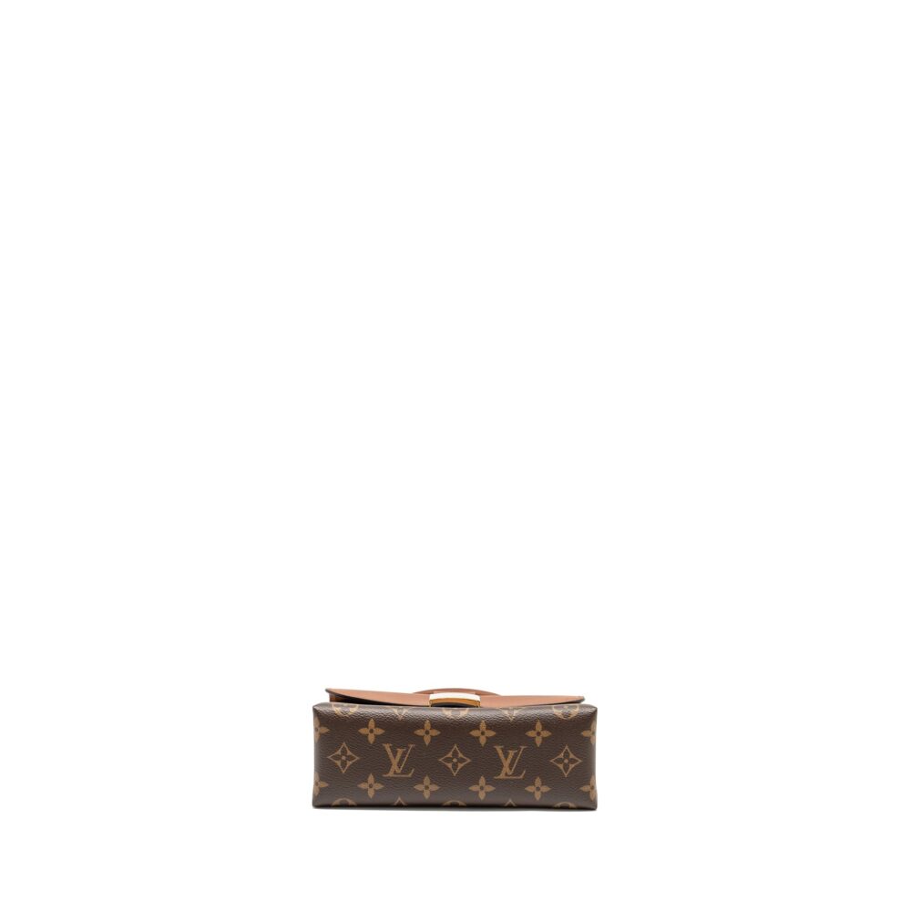 AAA Replica Louis Vuitton LV LOCK BB MONOGRAM CANVAS BROWN GHW