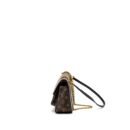 AAA Replica Louis Vuitton LV PASSY MONOGRAM CANVAS BLACK/GOLD HARDWARE