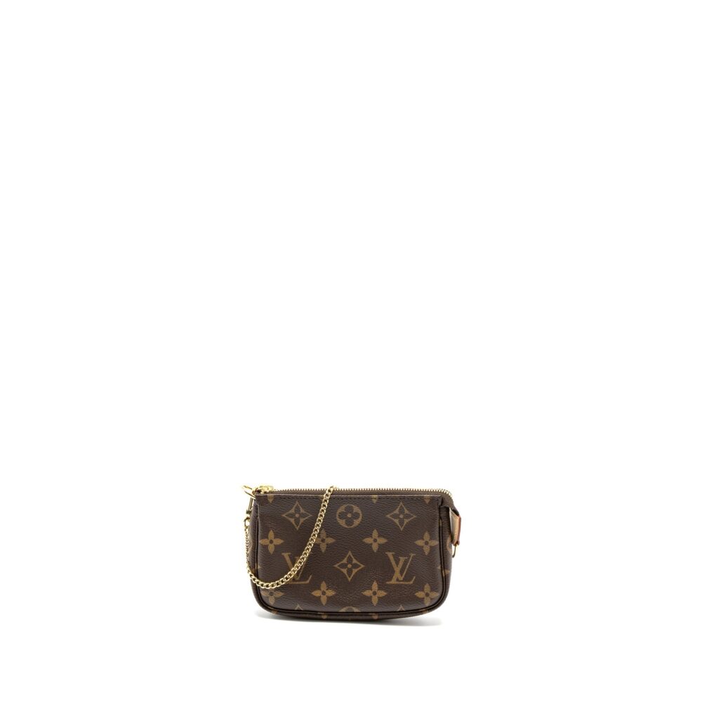 AAA Replica Louis Vuitton LV MINI POCHETTE MONOGRAM CANVAS GHW YEAR 2020