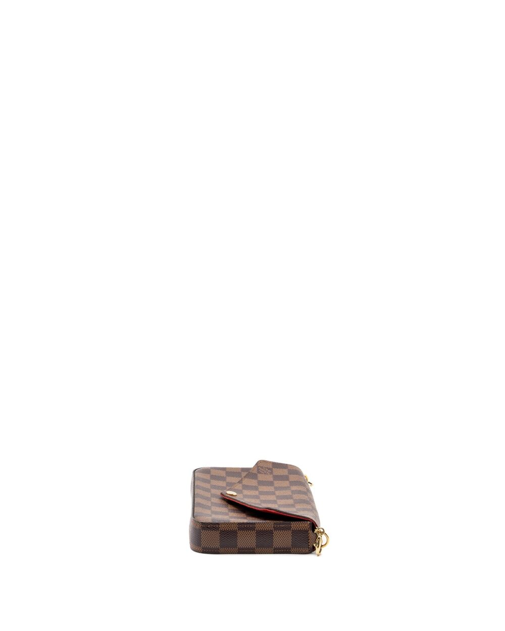 AAA Replica Louis Vuitton LV FELICIE POCHETTE DAMIER EBÈNE CANVAS GHW