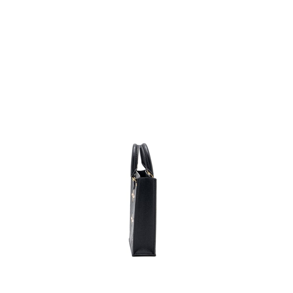 AAA Replica Louis Vuitton LV PETIT SAC PLAT MONOGRAM EMPREINTE BLACK/ BEIGE GHW (NEW VERSION)