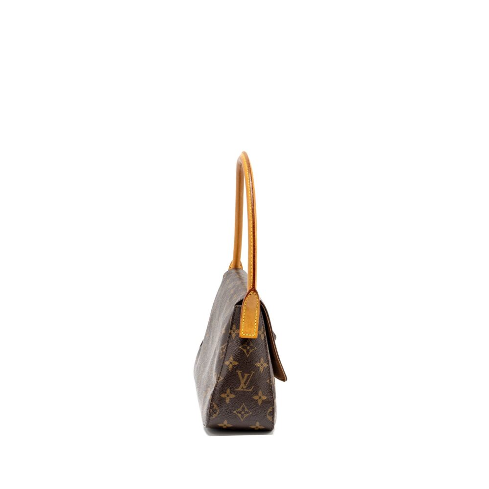 AAA Replica Louis Vuitton LV VINTAGE MINI LOOPING SHOULDER BAG MONOGRAM CANVAS GHW