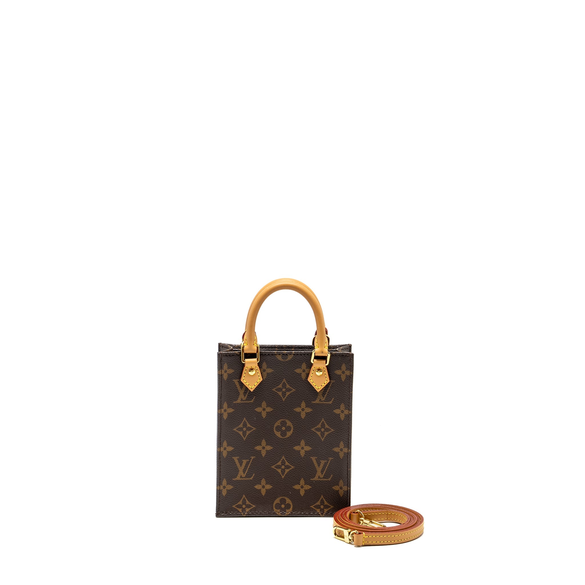 AAA Replica Louis Vuitton LV PETIT SAC PLAT MONOGRAM CANVAS GHW