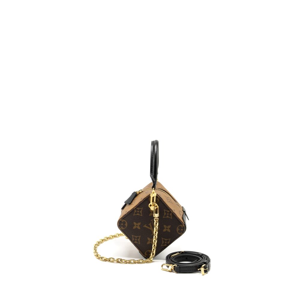 AAA Replica Louis Vuitton LV DICE BAG REVERSE MONOGRAM CANVAS / LEATHER GHW