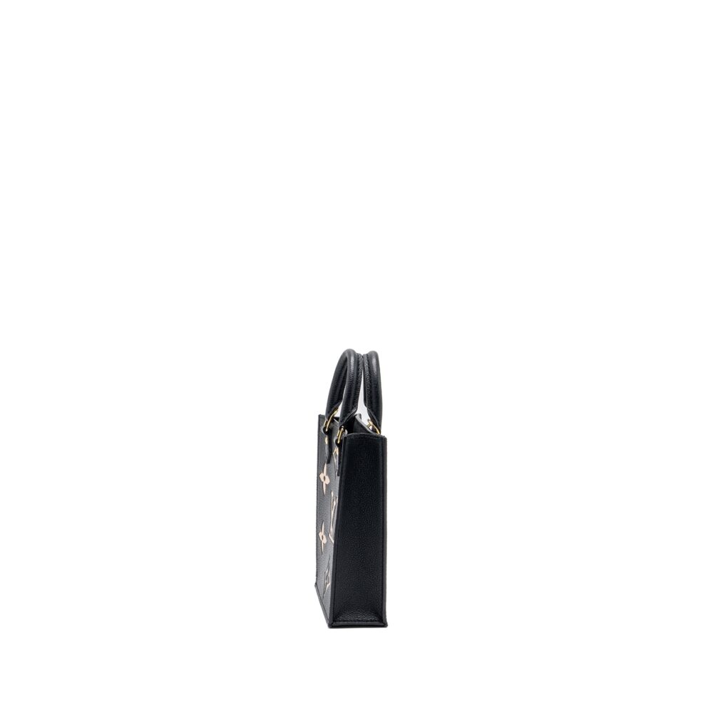 AAA Replica Louis Vuitton LV PETIT SAC PLAT MONOGRAM EMPREINTE BLACK/ BEIGE GHW (NEW VERSION)