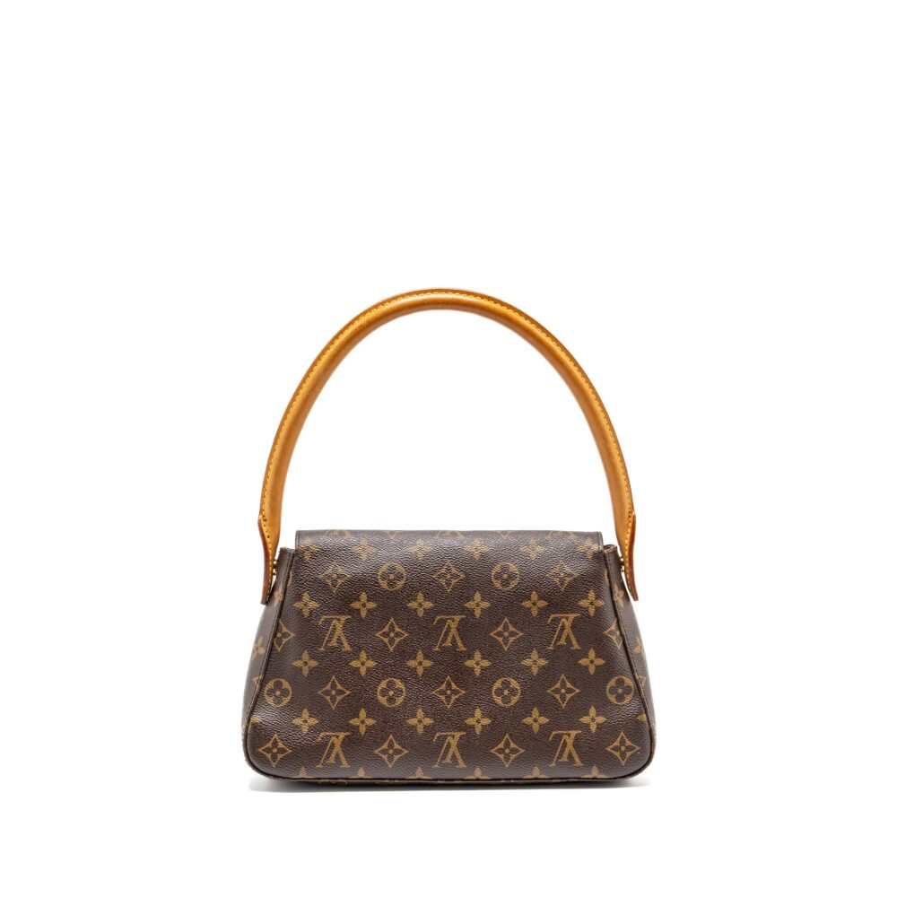 AAA Replica Louis Vuitton LV VINTAGE MINI LOOPING SHOULDER BAG MONOGRAM CANVAS GHW