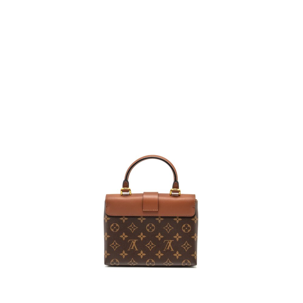 AAA Replica Louis Vuitton LV LOCK BB MONOGRAM CANVAS BROWN GHW