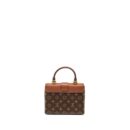 AAA Replica Louis Vuitton LV LOCK BB MONOGRAM CANVAS BROWN GHW