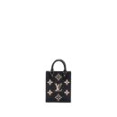 AAA Replica Louis Vuitton LV PETIT SAC PLAT MONOGRAM EMPREINTE BLACK/ BEIGE GHW (NEW VERSION)