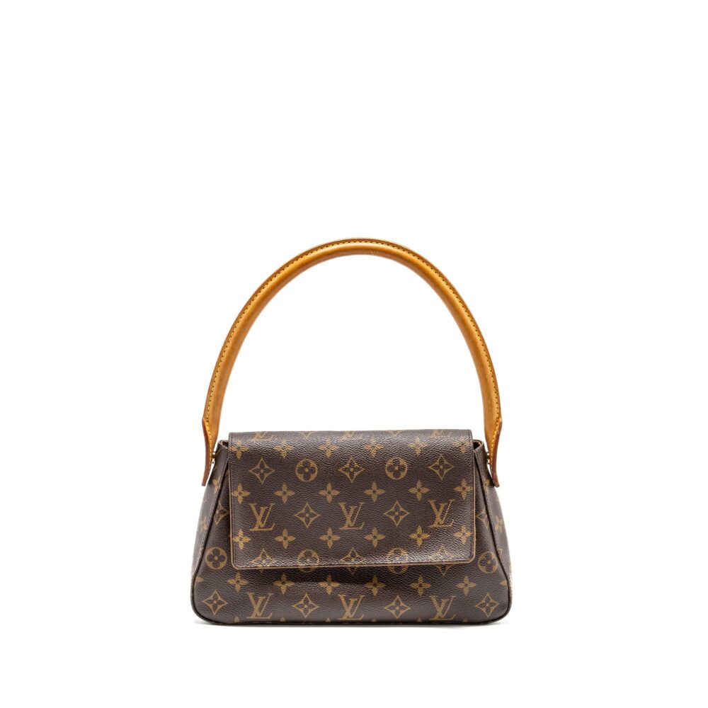 AAA Replica Louis Vuitton LV VINTAGE MINI LOOPING SHOULDER BAG MONOGRAM CANVAS GHW