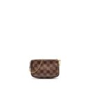 AAA Replica Louis Vuitton LV MINI POCHETTE ACCESSORIES DAMIER EBENE CANVAS GHW