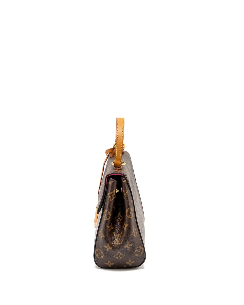 AAA Replica Louis Vuitton LV CLUNY BB MONOGRAM CANVAS WITH PINK STRAP GHW