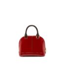 AAA Replica Louis Vuitton LV ALMA BB LIMITED EDITION VERNI MIROIR PATENT RED/MONOGRAM CANVAS GHW