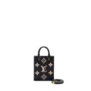 AAA Replica Louis Vuitton LV PETIT SAC PLAT MONOGRAM EMPREINTE BLACK/ BEIGE GHW (NEW VERSION)
