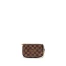 AAA Replica Louis Vuitton LV MINI POCHETTE ACCESSORIES DAMIER EBENE CANVAS GHW