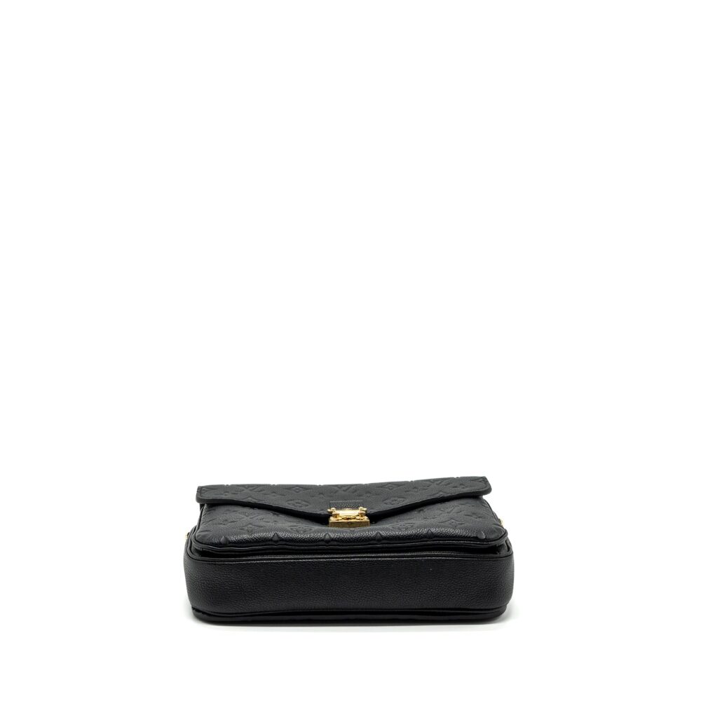 AAA Replica Louis Vuitton LV MÉTIS POCHETTE MONOGRAM EMPREINTE BLACK GHW(NEW VERSION)