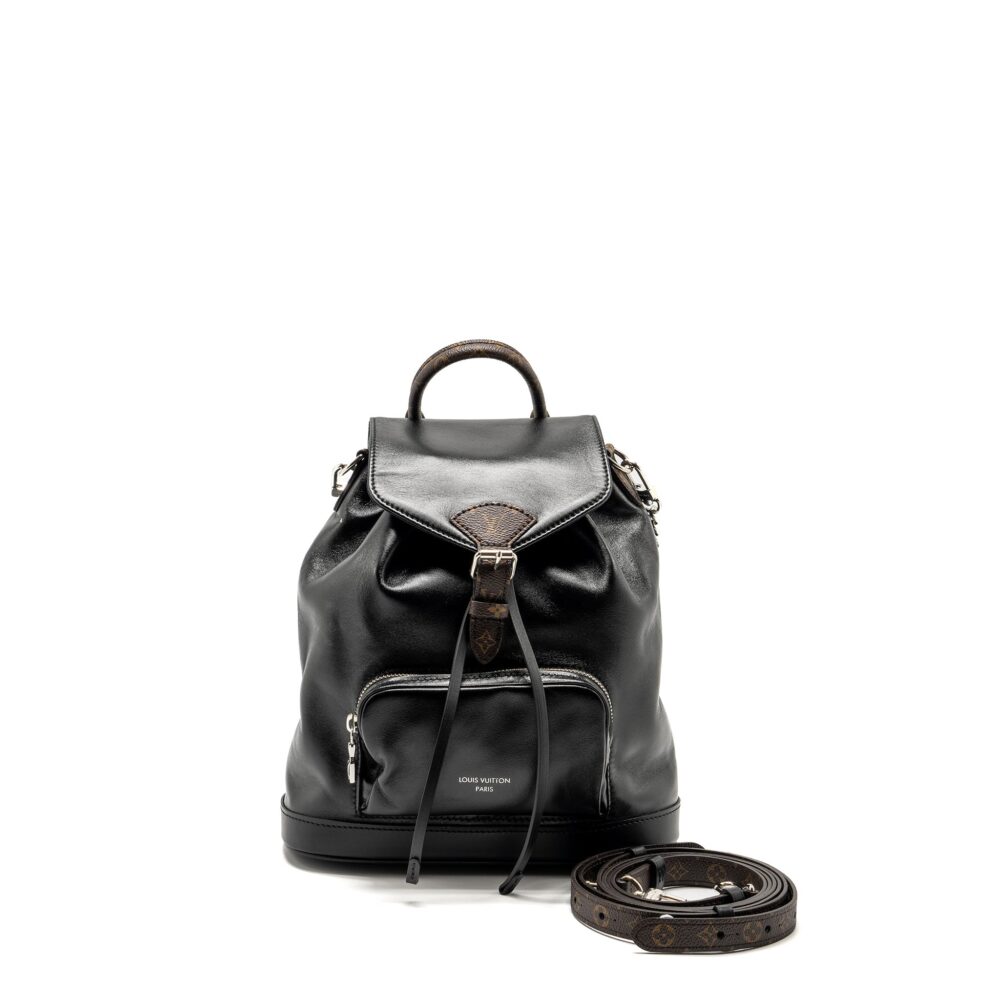 AAA Replica Louis Vuitton LV MONTSOURIS BACKPACK PM LAMBSKIN BLACK SHW