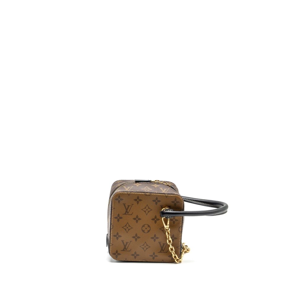 AAA Replica Louis Vuitton LV SQUARE BAG MONOGRAM REVERSE CANVAS GHW