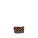AAA Replica Louis Vuitton LV MINI POCHETTE DAMIER EBENE GHW