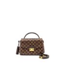 AAA Replica Louis Vuitton LV CROISETTE DAMIER EBENE GHW
