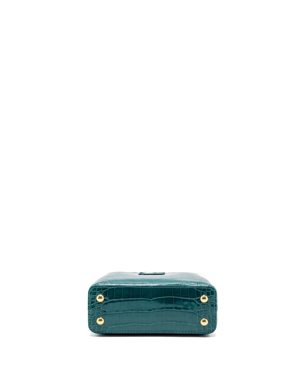AAA Replica Louis Vuitton LV CAPUCINES MINI CROCODILE BRILLANT BLUE CANARD GHW