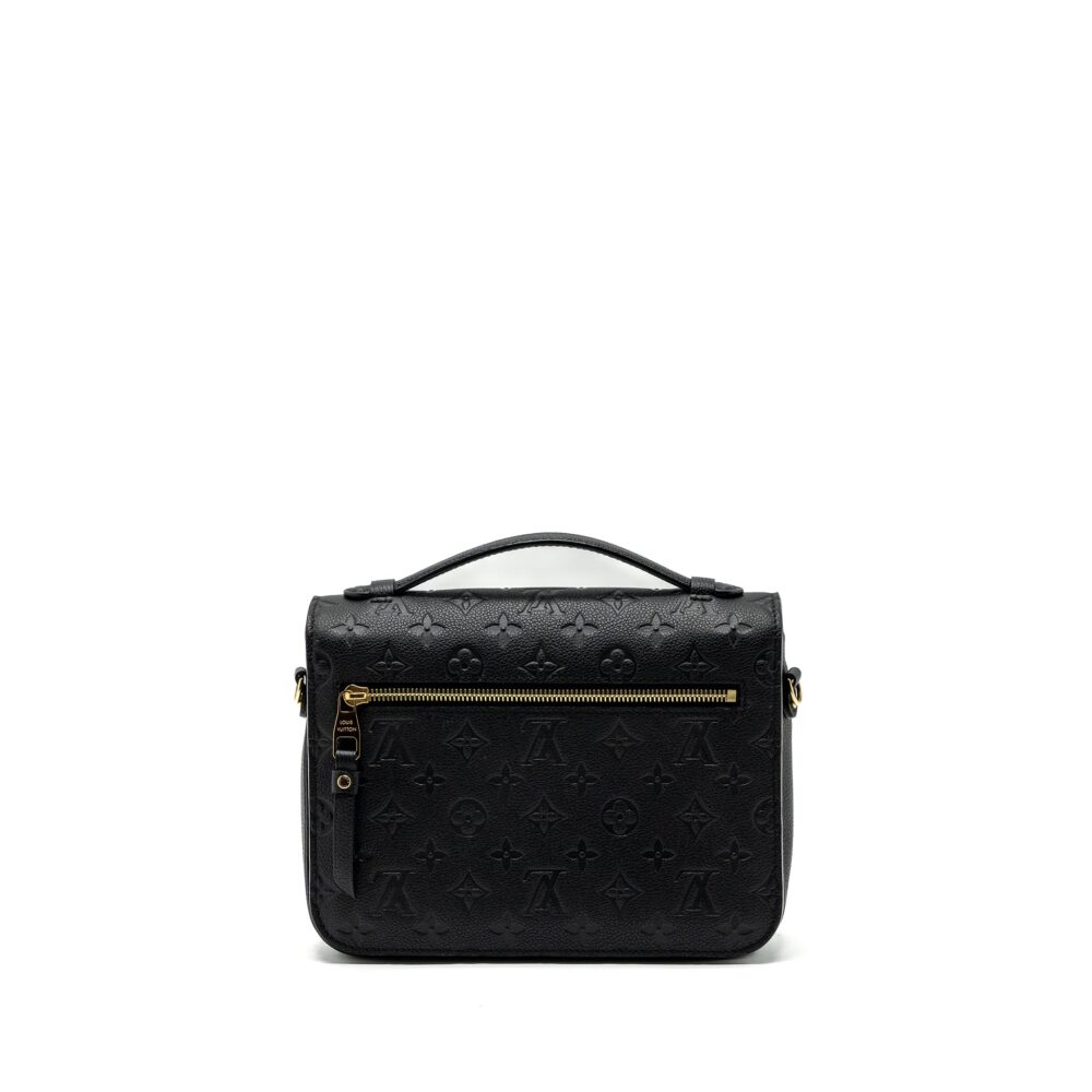 AAA Replica Louis Vuitton LV MÉTIS POCHETTE MONOGRAM EMPREINTE BLACK GHW(NEW VERSION)