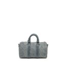 AAA Replica Louis Vuitton LV KEEPALL BANDOULIERE 25 WASHED DENIM CANVAS BLUE SHW