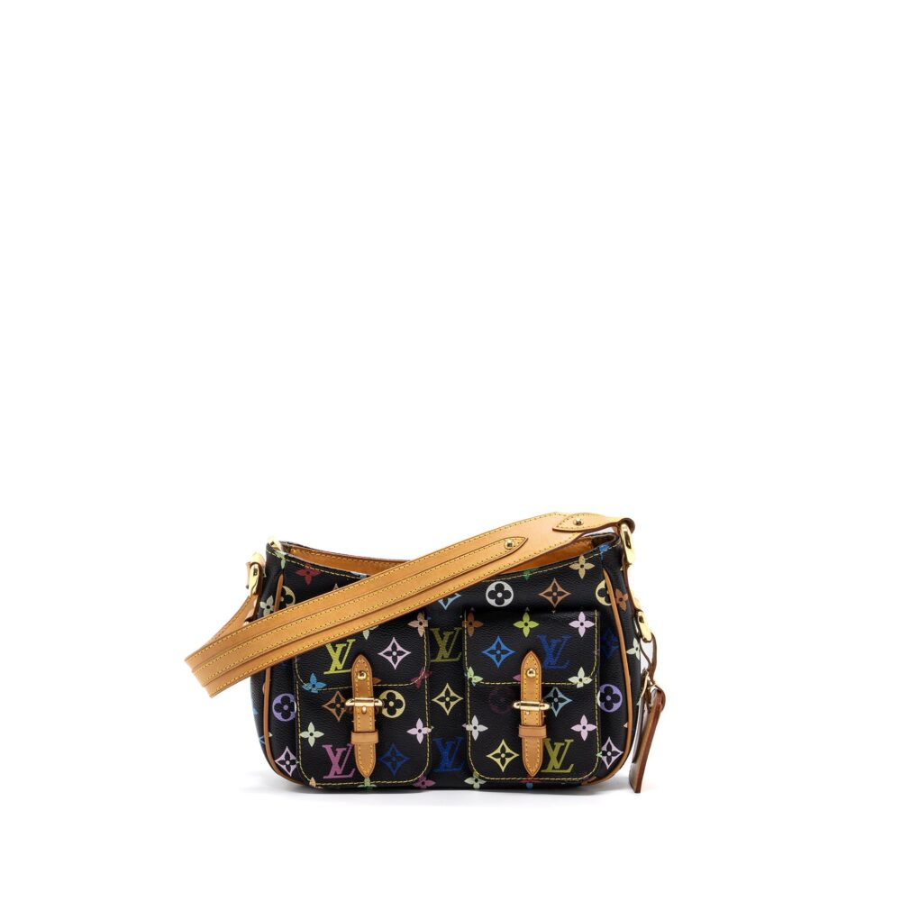 AAA Replica Louis Vuitton LV VINTAGE LODGE BAG MULTICOLOUR MONOGRAM CANVAS BLACK GHW