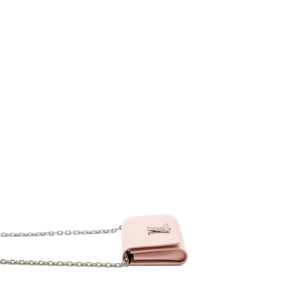 AAA Replica Louis Vuitton LV TWIST CHAIN POUCH EPI ROSE BALLERINE SHW