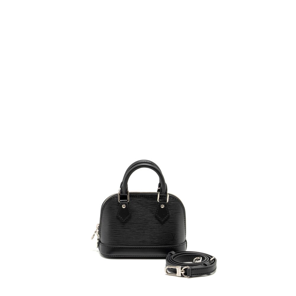 AAA Replica Louis Vuitton LV ALMA NANO EPI BLACK SHW