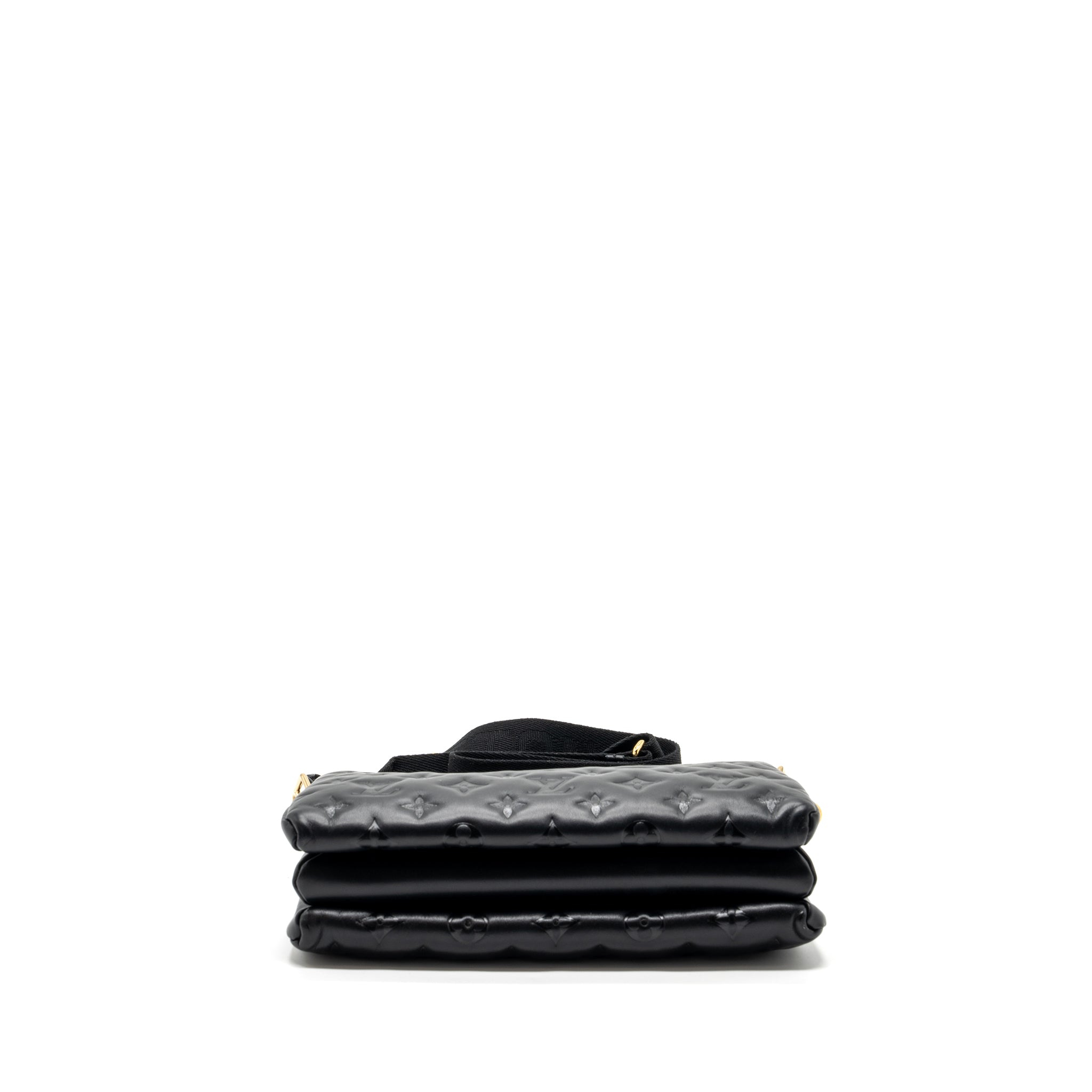 AAA Replica Louis Vuitton LV COUSSIN PM MONOGRAM EMPREINTE LAMBSKIN BLACK GHW (NEW VERSION)