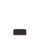 AAA Replica Louis Vuitton LV CLEMENCE LONG WALLET MONOGRAM CANVAS ROSE BALLERINE GHW