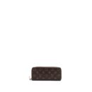 AAA Replica Louis Vuitton LV CLEMENCE LONG WALLET MONOGRAM CANVAS ROSE BALLERINE GHW