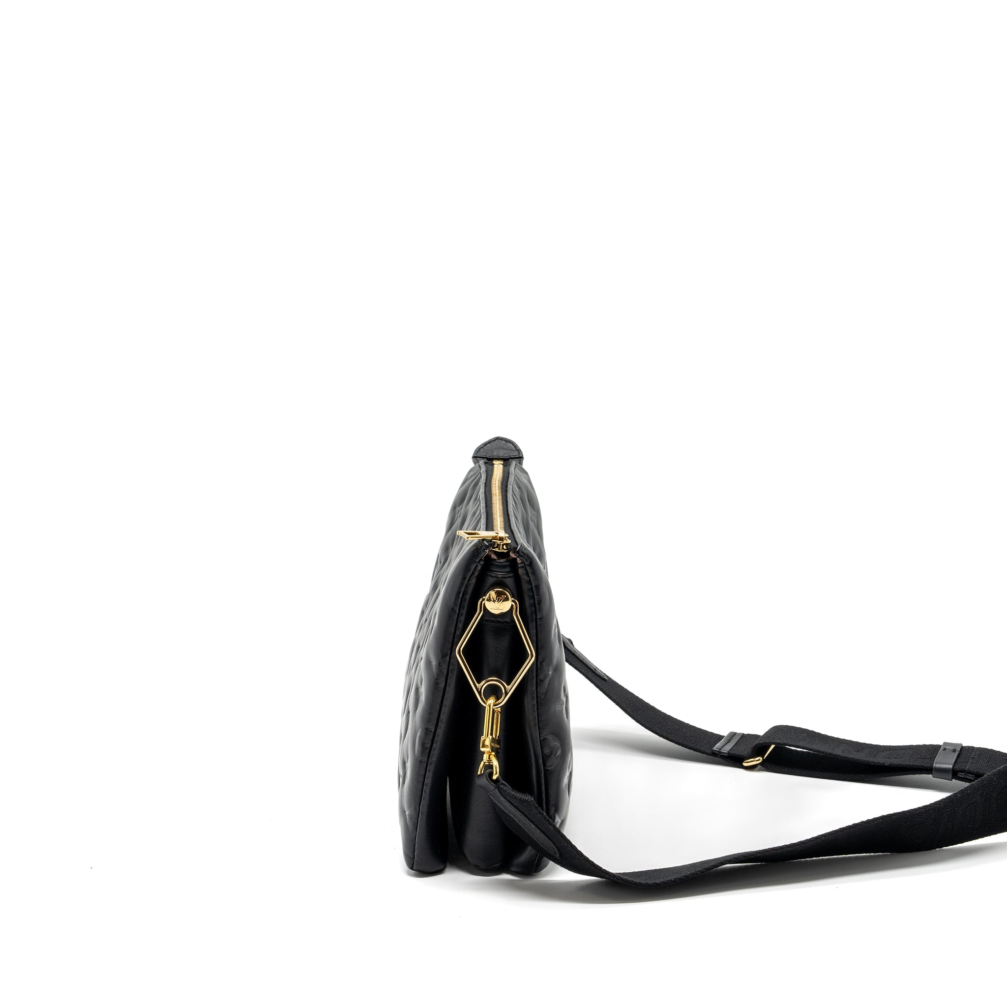 AAA Replica Louis Vuitton LV COUSSIN PM MONOGRAM EMPREINTE LAMBSKIN BLACK GHW (NEW VERSION)