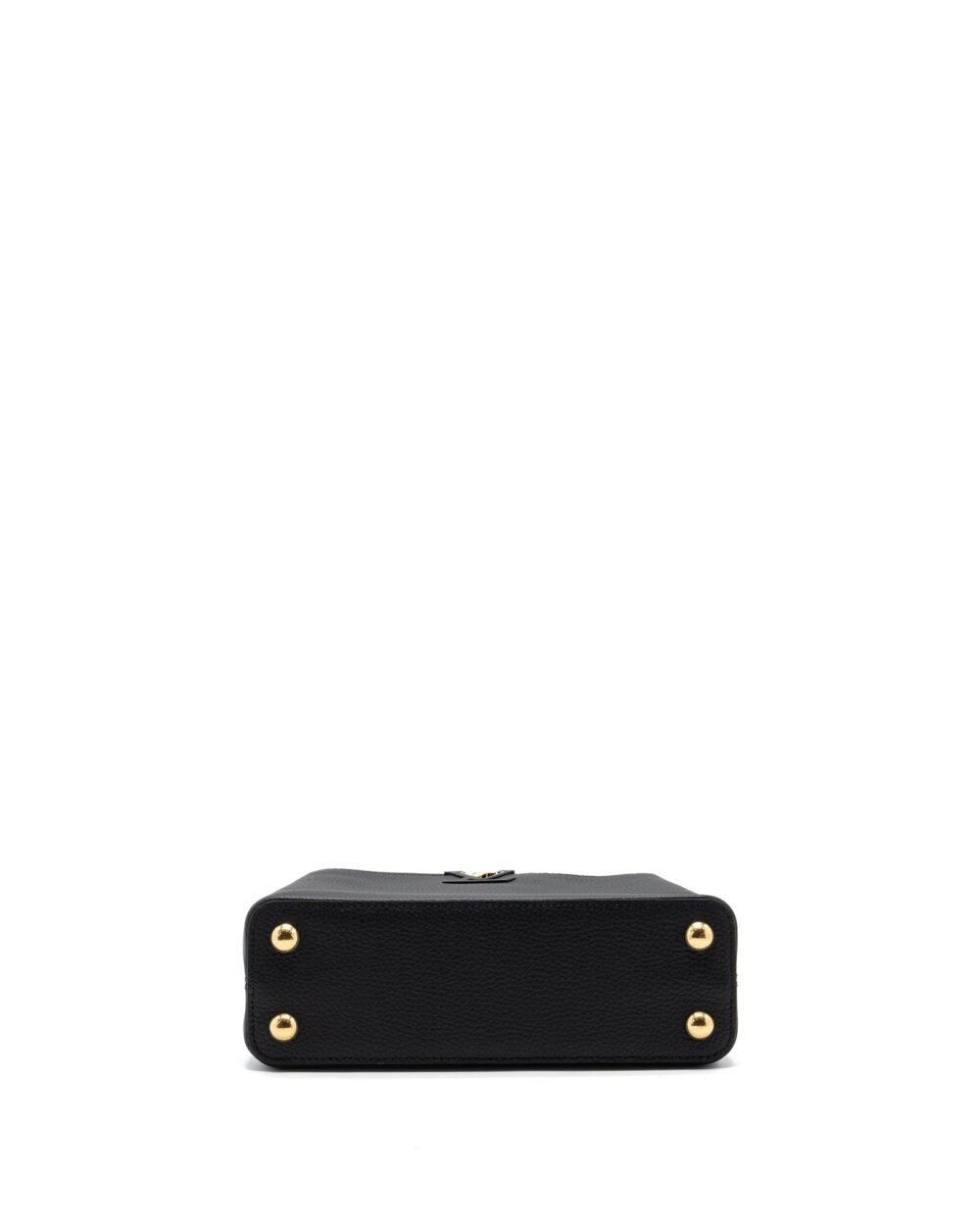 AAA Replica Louis Vuitton LV CAPUCINES BB TAURILLON BLACK GHW(NEW VERSION)